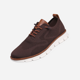 Dirck | Crèmekleurige gebreide sneakers