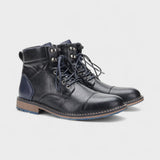 Dries | Grijze casual veterlaarzen