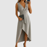 Valerie - Elegante wikkeljurk met V-hals