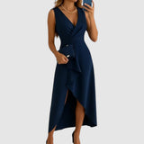 Valerie - Elegante wikkeljurk met V-hals