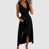 Valerie - Elegante wikkeljurk met V-hals