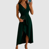 Valerie - Elegante wikkeljurk met V-hals