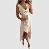 Valerie - Elegante wikkeljurk met V-hals