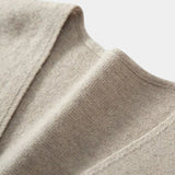 Durk | Marineblauw gebreid gilet met knopen