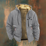 Edwin | Zwart jack met teddyvoering en capuchon