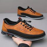 Erik | Tweekleurige casual veterschoenen