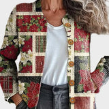 Frostine™ - Feestelijke Patchwork Cardigan
