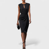 Olena – Elegante midi wikkeljurk