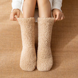 Fleur | Dubbelzijdige fleece huissokken (2 paar)