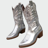 Aneta - Metallic cowboylaarzen