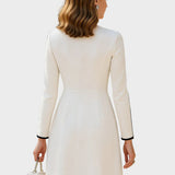 Ksenia – midi jurk contrast