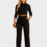 Mareen - Aansluitend herfstset met top en broek voor vrouwen