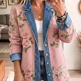 Natalie | Vintage Patchwork Denim Blazer