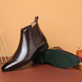 Ivo | Donkerbruine chelseaboots