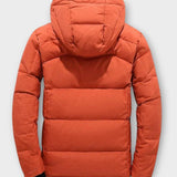 Joris | Oranje winterparka met capuchon