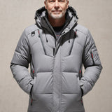 Joris | Oranje winterparka met capuchon