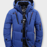 Joris | Oranje winterparka met capuchon