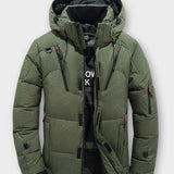 Joris | Oranje winterparka met capuchon