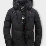 Joris | Oranje winterparka met capuchon