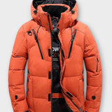 Joris | Oranje winterparka met capuchon