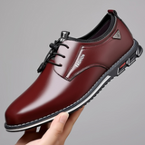 Karst | Zwarte derbyschoenen met glanzende afwerking