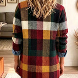 Liesbeth | Spijkerjasje met ruit en colourblock