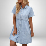Charlotte - Klassieke Denim Jurk