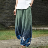 Apolline – Brede groene broek