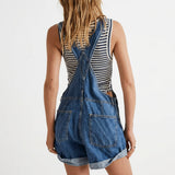 Daphne - Korte Denim Overalls