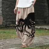 Amandine – Brede broek met maritiem patroon