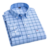 Marnick | Marineblauw-rood geruit overhemd
