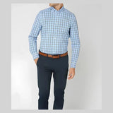 Marnick | Marineblauw-rood geruit overhemd