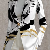 NOEMINE | ABSTRACTE BORSTELSTREEP BLAZER
