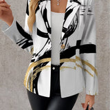 NOEMINE | ABSTRACTE BORSTELSTREEP BLAZER