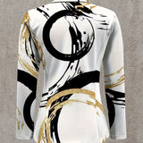 NOEMINE | ABSTRACTE BORSTELSTREEP BLAZER