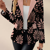 ODAYA | PINK LEAF BLAZER