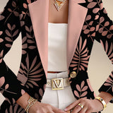 ODAYA | PINK LEAF BLAZER