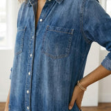 Monica - Denim Katoenen Jumpsuit