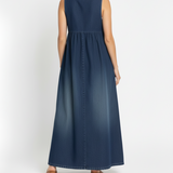 Ivy - Vintage Denim Maxi Jurk