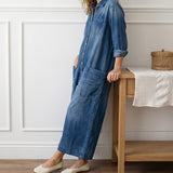 Monica - Denim Katoenen Jumpsuit