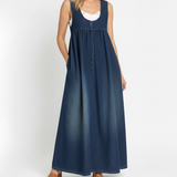Ivy - Vintage Denim Maxi Jurk