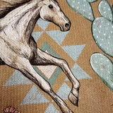 Kaitlyn - Desert Horse en Cactus Zip Cardigan