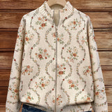 Danielle - Delicate Floral Vine Cream Print