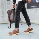Ralf | Zwarte retro veterschoenen