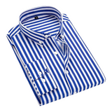 Roan | Blauw-wit gestreept overhemd