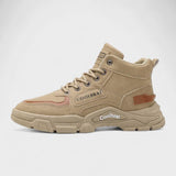 Rob | Beige hoge trailsneakers