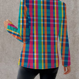 ROSALINE | RAINBOW PLAID BLAZER