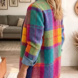 Sanne | Spijkerjasje met ruitpatchwork