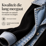 Sanne | Spijkerjasje met ruitpatchwork