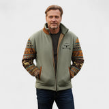 Sil | Camelkleurig fleecejack met dessinmouwen